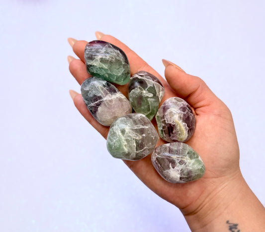 Rainbow Fluorite Tumble Stones - Extra Extra Large 'Mega' Size