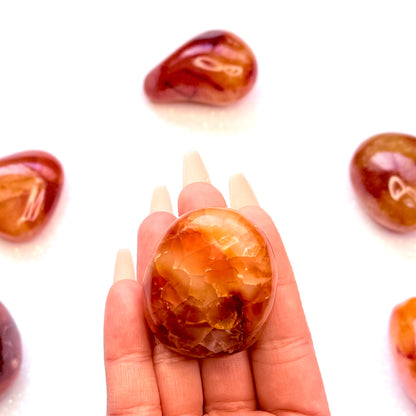Carnelian Palm Stone #7 59g