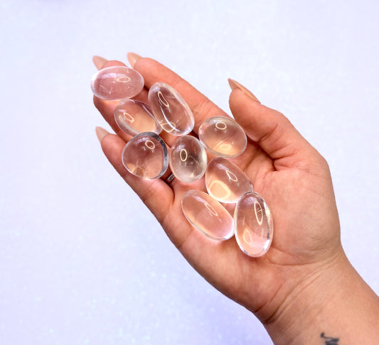 Clear Quartz Tumble Stone - High Quality Jelly Clarity - Large Size