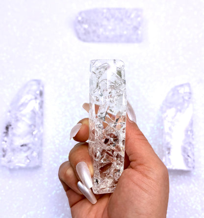 Crackle Quartz Freeform Tower 155g #1