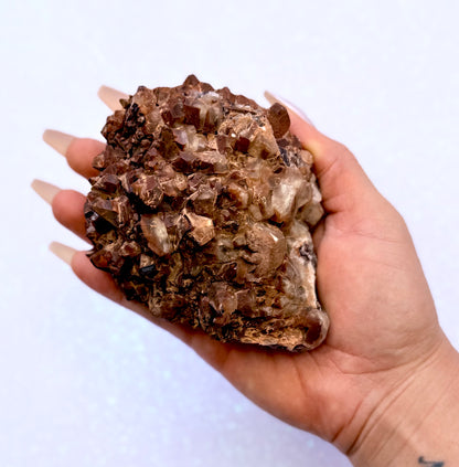 Rare Red, White, Brown and Lemon Calcite Dogtooth Cluster From Mexico 467g #2