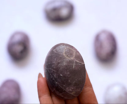 Pink Tourmaline Rubelite Palm Stone 128g #2