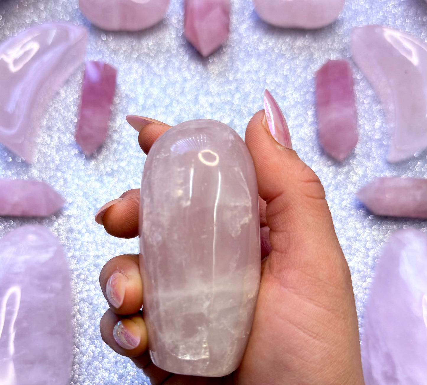 Rose Quartz Extra Large Freeform Crystal Tower - 334g