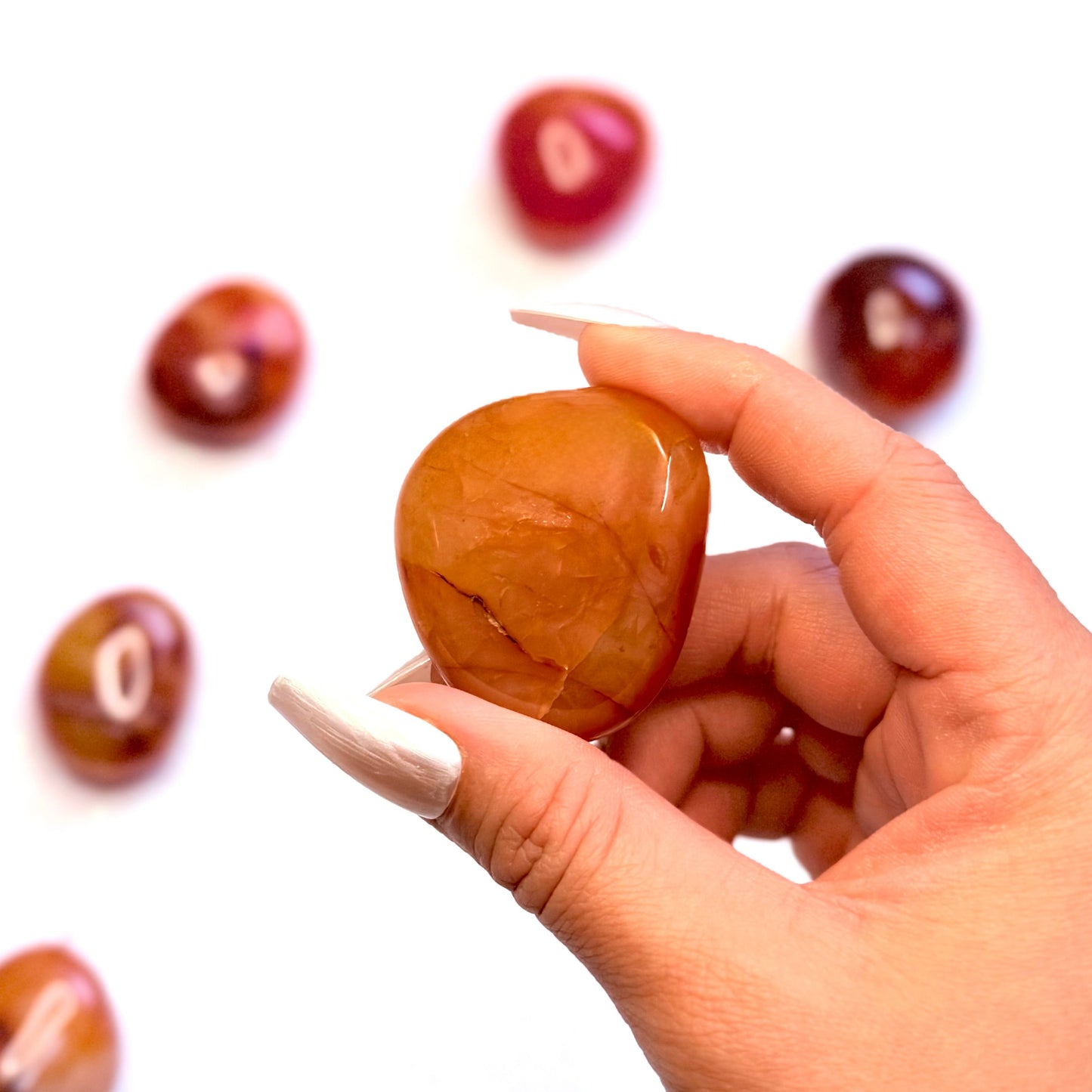 Carnelian Palm Stone #2 45g