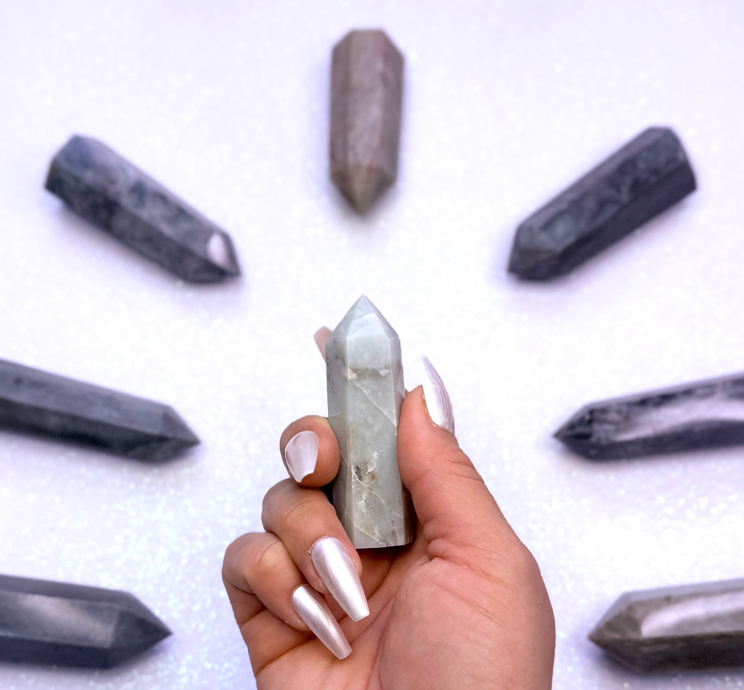 Pink Tourmaline Point Tower Generator #1