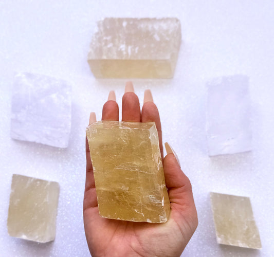 Orange Iceland Spar Honey Optical Calcite 277g #4