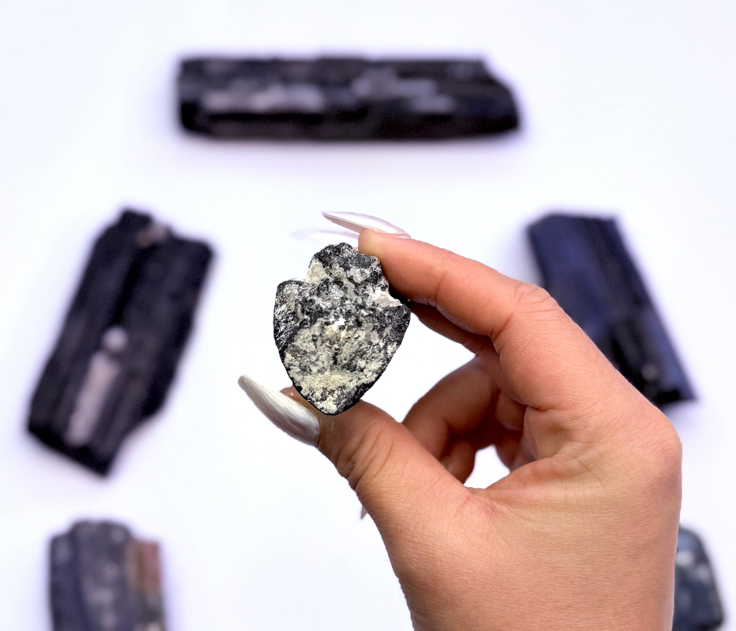 Black Tourmaline with Mica 84g Raw #15