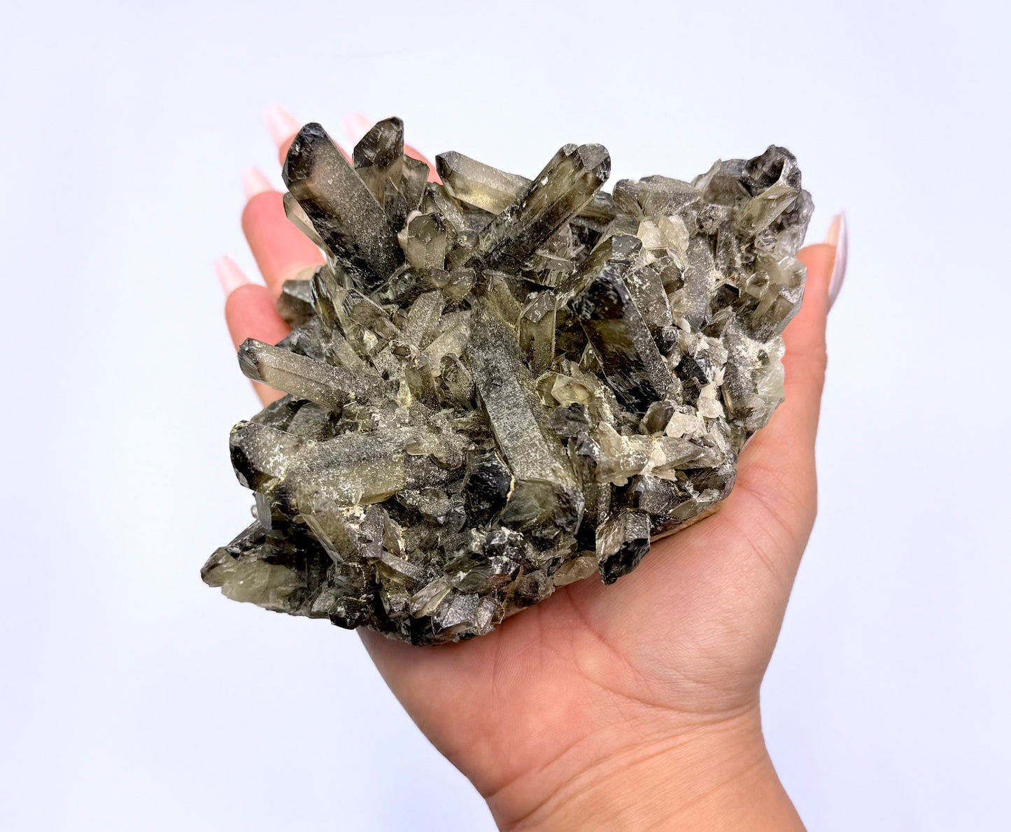 Smoky Quartz Irradiated Cluster 'Shannon' 650g