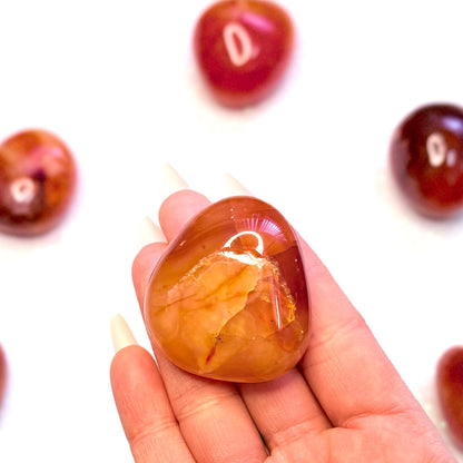 Carnelian Palm Stone #2 45g