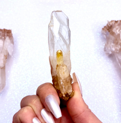 Himalayan Cathedral Clear Quartz Cluster “Halo” 40g